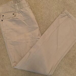 IZOD SLIM STRAIGHT KHAKI PANTS